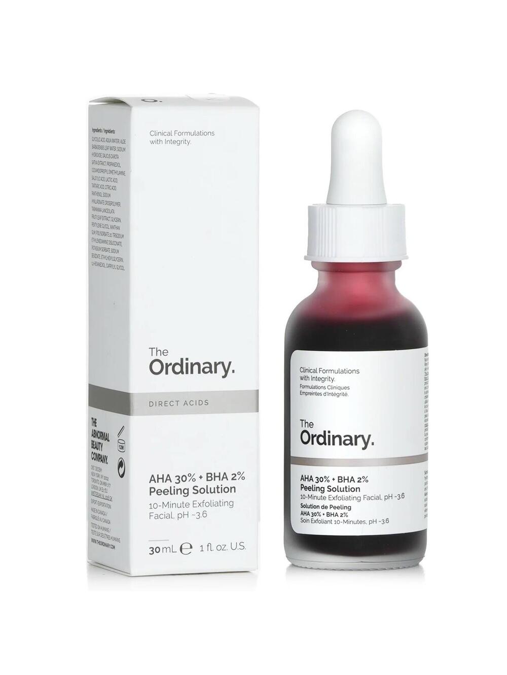 The Ordinary AHA 30% + BHA 2% Peeling Solution 1oz